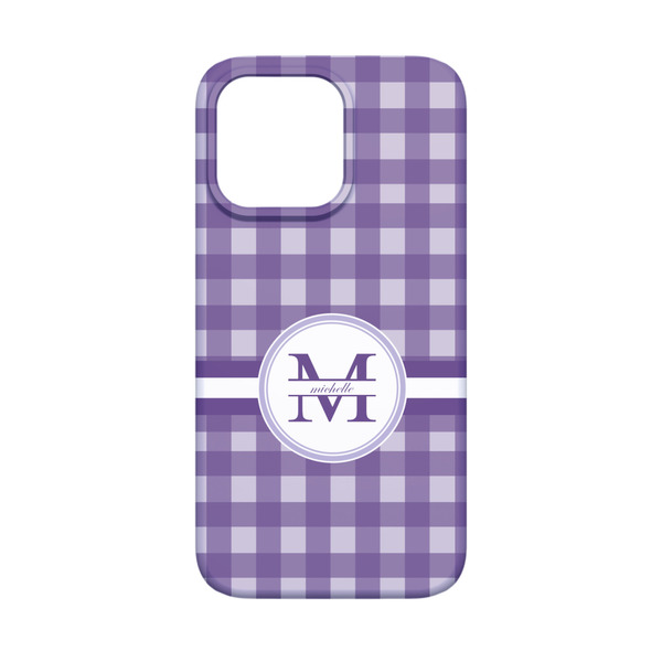 Gingham Print iPhone 13 Mini Case - Back