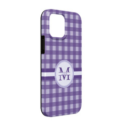 Gingham Print iPhone Case - Rubber Lined - iPhone 13 (Personalized)