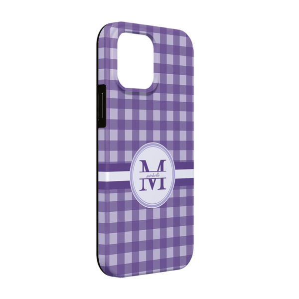 Custom Gingham Print iPhone Case - Rubber Lined - iPhone 13 (Personalized)