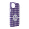 Gingham Print iPhone 14 Pro Case - Angle