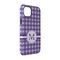 Gingham Print iPhone 14 Pro Tough Case - Angle