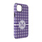 Gingham Print iPhone 14 Tough Case - Angle