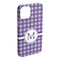 Gingham Print iPhone 15 Plus Case - Angle