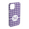 Gingham Print iPhone 15 Pro Case - Angle