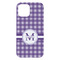 Gingham Print iPhone 15 Pro Max Case - Back