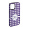 Gingham Print iPhone 15 Tough Case -  Angle