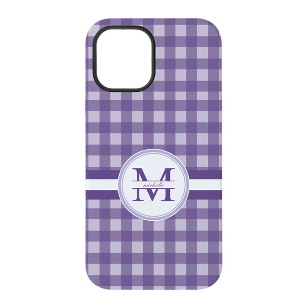 Gingham Print iPhone 15 Tough Case - Back