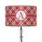 Red & Tan Plaid 12" Drum Lamp Shade - Fabric (Personalized)