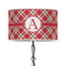 Red & Tan Plaid 12" Drum Lamp Shade - Poly-film (Personalized)