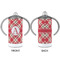 Red & Tan Plaid 12 oz Stainless Steel Sippy Cups - APPROVAL