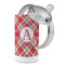 Red & Tan Plaid 12 oz Stainless Steel Sippy Cups - Top Off