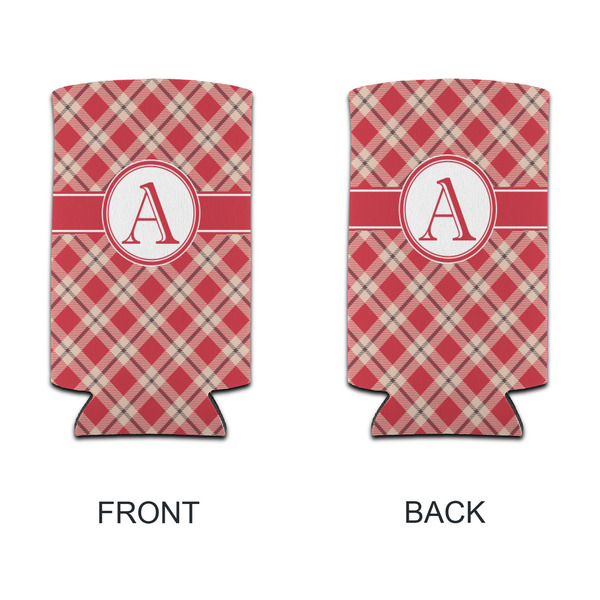 Red & Tan Plaid 12oz Tall Can Sleeve - APPROVAL