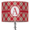 Red & Tan Plaid 16" Drum Lamp Shade - Fabric (Personalized)