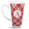Red & Tan Plaid Latte Mug (Personalized)
