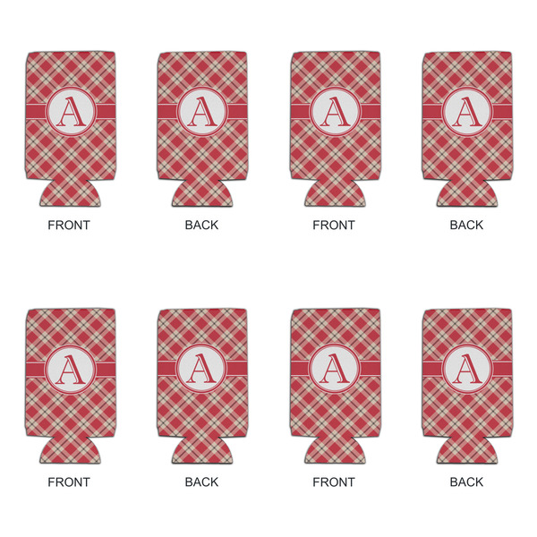 Red & Tan Plaid 16oz Can Sleeve - Set of 4 - APPROVAL