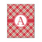 Red & Tan Plaid Wood Print - 16x20 (Personalized)