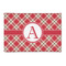 Red & Tan Plaid 2'x3' Indoor Area Rugs - Main