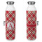 Red & Tan Plaid 20oz Water Bottles - Full Print - Approval