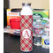 Red & Tan Plaid 20oz Water Bottles - Full Print - In Context