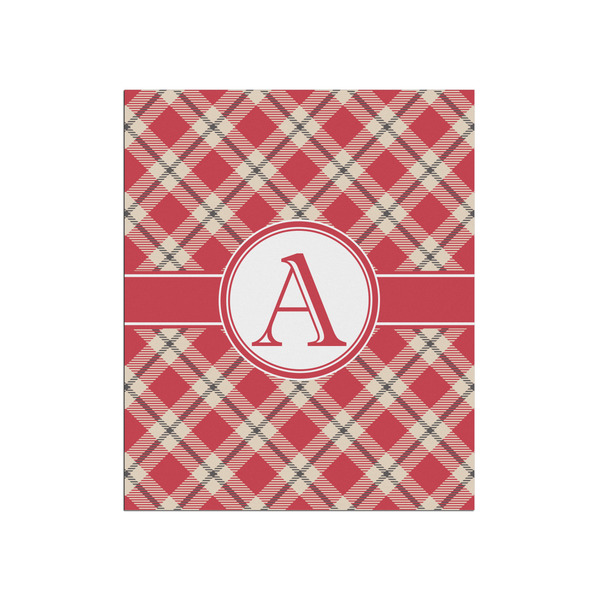 Custom Red & Tan Plaid Poster - Matte - 20x24 (Personalized)