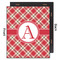 Red & Tan Plaid 20x24 Wood Print - Front & Back View