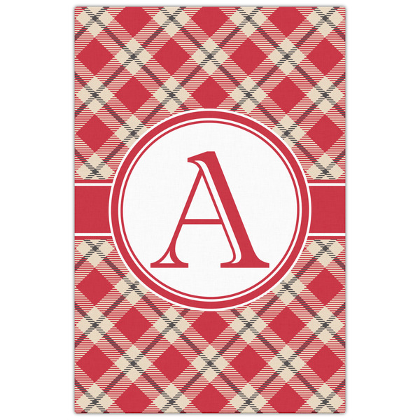 Red & Tan Plaid 20x30 - Canvas Print - Front View