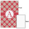 Red & Tan Plaid 20x30 - Matte Poster - Front & Back