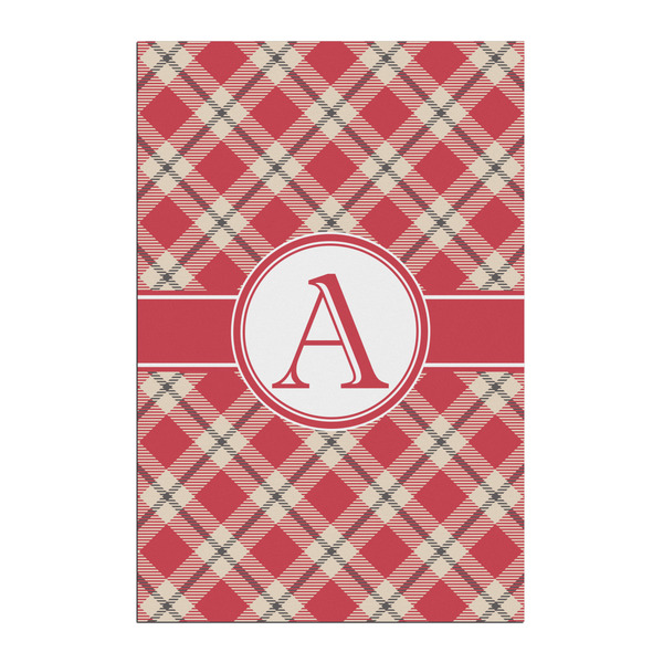 Custom Red & Tan Plaid Posters - Matte - 20x30 (Personalized)