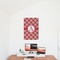 Red & Tan Plaid 20x30 - Matte Poster - On the Wall