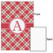 Red & Tan Plaid 24x36 - Matte Poster - Front & Back
