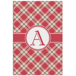 Red & Tan Plaid Poster - Matte - 24x36 (Personalized)