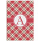 Red & Tan Plaid 24x36 - Matte Poster - Front View