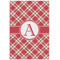 Red & Tan Plaid Poster - Matte - 24x36 (Personalized)
