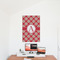 Red & Tan Plaid 24x36 - Matte Poster - On the Wall