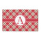 Red & Tan Plaid 3'x5' Indoor Area Rugs - Main