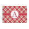Red & Tan Plaid 4'x6' Indoor Area Rugs - Main