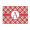 Red & Tan Plaid 4' x 6' Indoor Area Rug (Personalized)