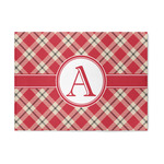 Red & Tan Plaid 5' x 7' Indoor Area Rug (Personalized)