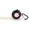 Red & Tan Plaid 6-Ft Pocket Tape Measure with Carabiner Hook - Front