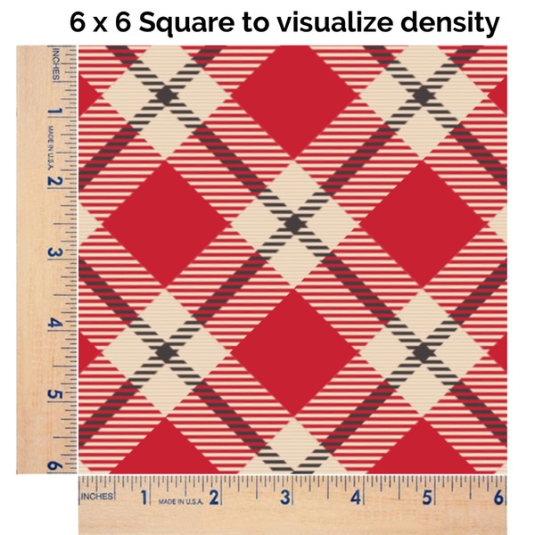 Red & Tan Plaid 6x6 Swatch of Fabric