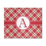 Red & Tan Plaid 8' x 10' Indoor Area Rug (Personalized)