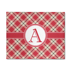 Red & Tan Plaid 8' x 10' Indoor Area Rug (Personalized)