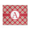 Red & Tan Plaid 8' x 10' Indoor Area Rug (Personalized)