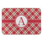 Red & Tan Plaid Anti-Fatigue Kitchen Mat (Personalized)