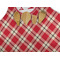 Red & Tan Plaid Apron - Pocket Detail with Props