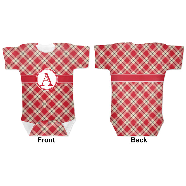 Red & Tan Plaid Baby Bodysuit Approval