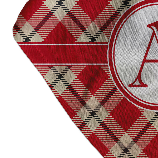 Red & Tan Plaid Bandana Detail