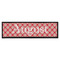 Red & Tan Plaid Bar Mat (Personalized)