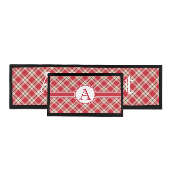 Red & Tan Plaid Bar Mat - Parent Main