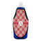 Red & Tan Plaid Bottle Apron - Soap - FRONT